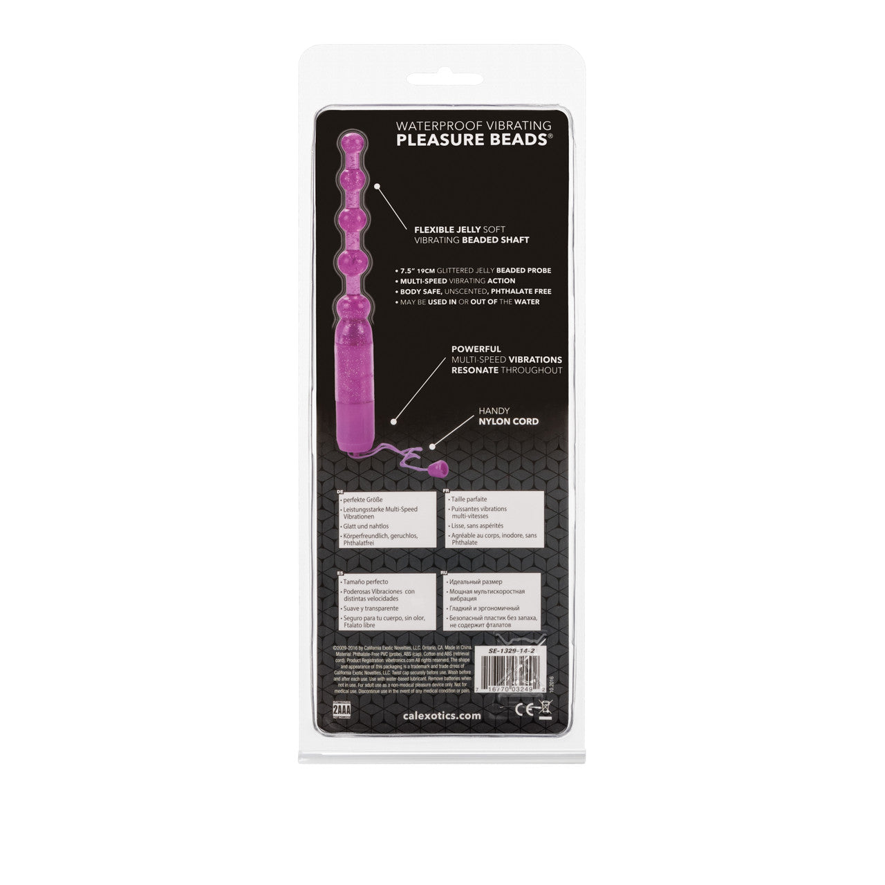 Pleasure Beads Vibrating with Waterproof Feature – Purple