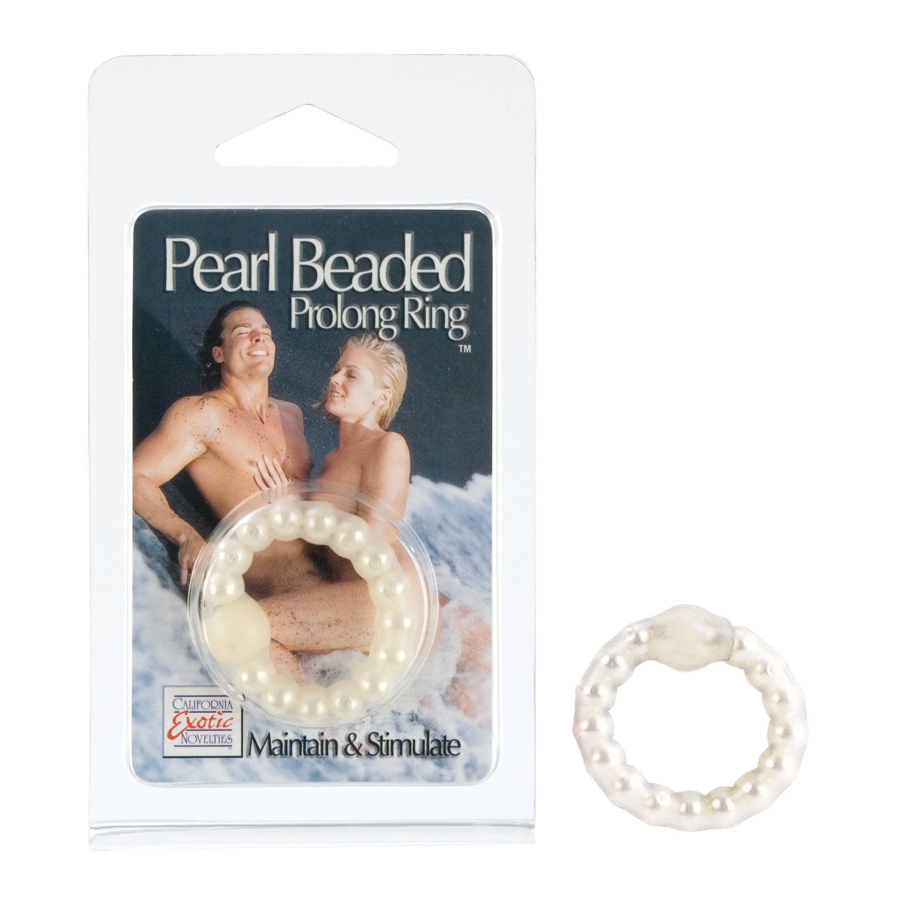 Pearl Bead Prolong Ring – White