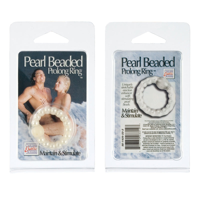 Pearl Bead Prolong Ring – White