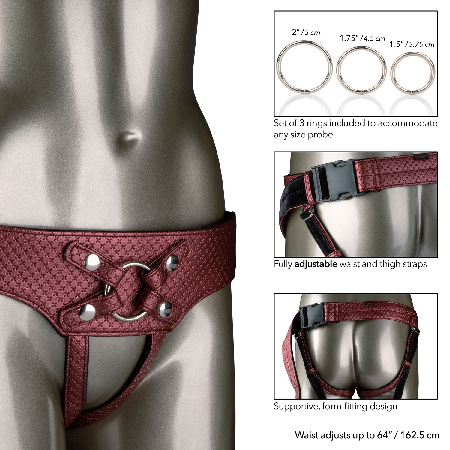 Her Royal Harness The Regal Empress – Red