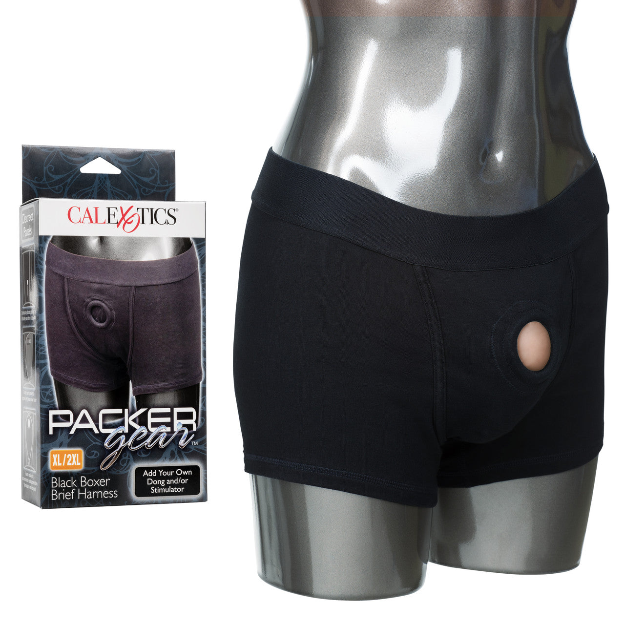 Packer Gear Black Boxer Brief Harness – XL/2XL