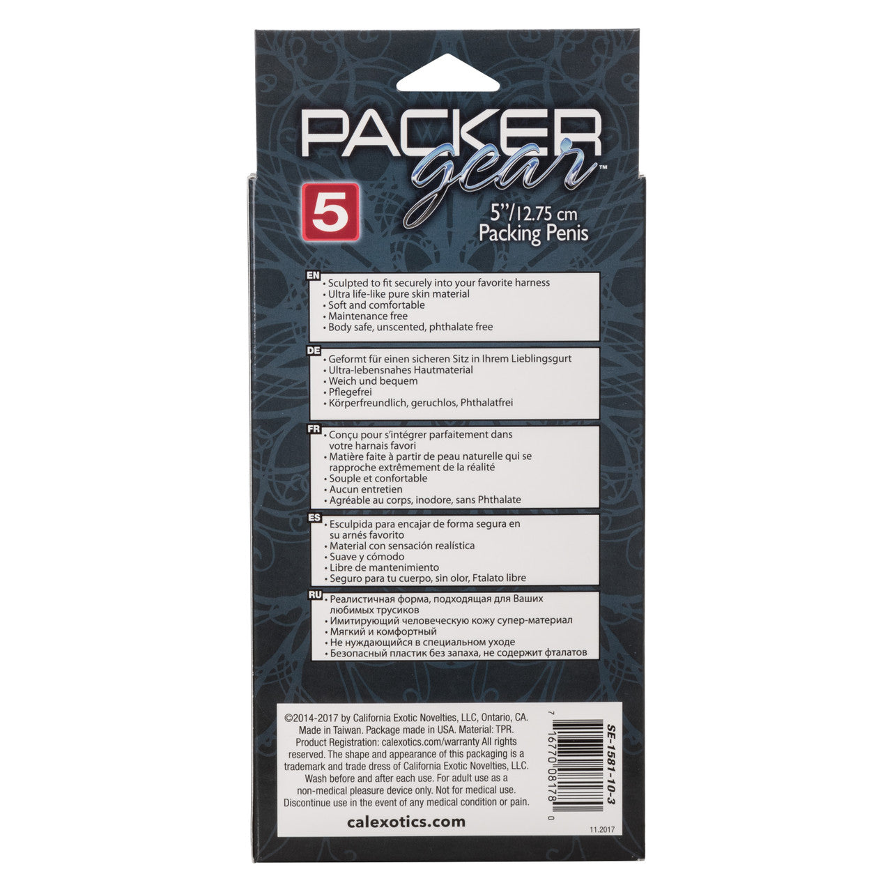Packer Gear Brown Packing Penis 5"