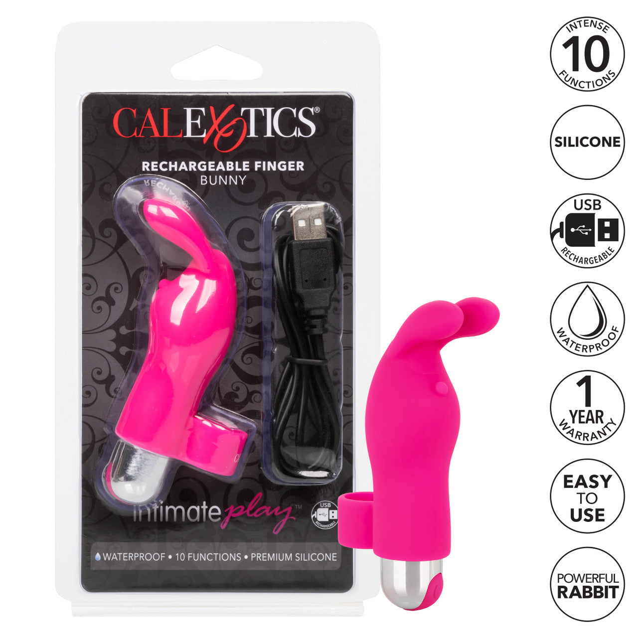 INTIMATE PLAY RECHARGEABLE FINGER BUNNY
