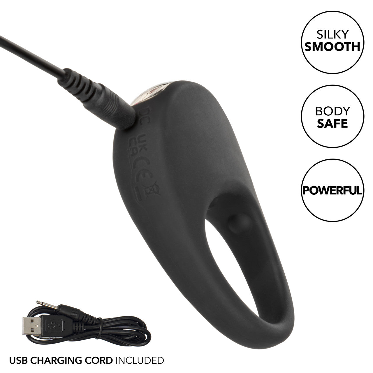 SILICONE RECHARGEABLE PLEASURE RING