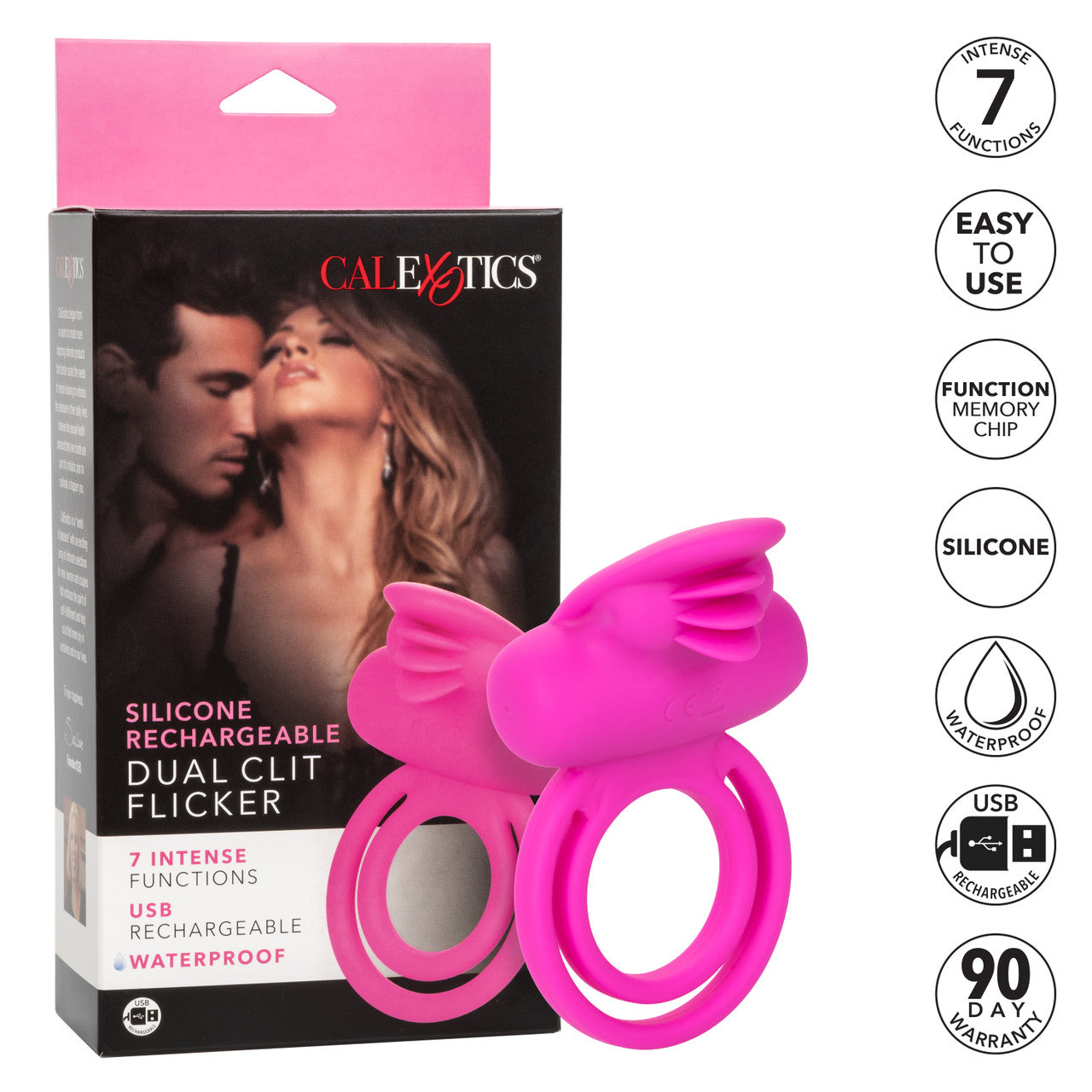 RECHARGEABLE DUAL CLIT FLICKER ENHANCER