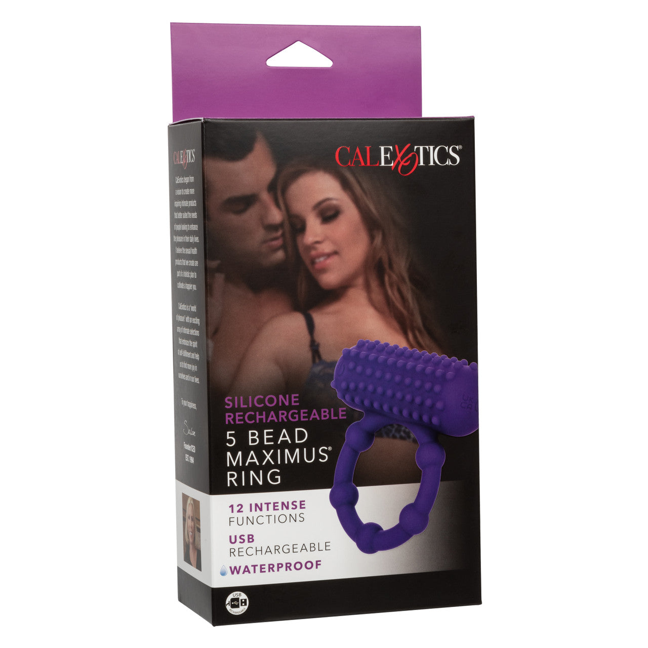 Silicone Rechargeable 5-Bead Maximus Ring