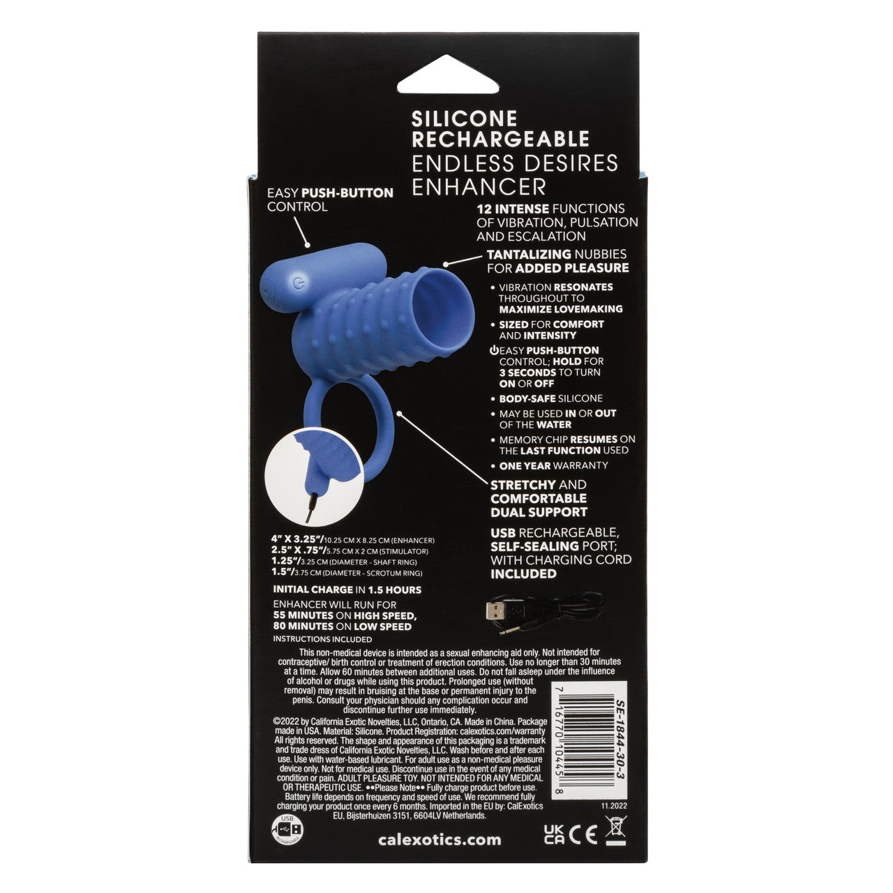 SILICONE RECHARGEABLE ENDLESS DESIRES ENHANCER