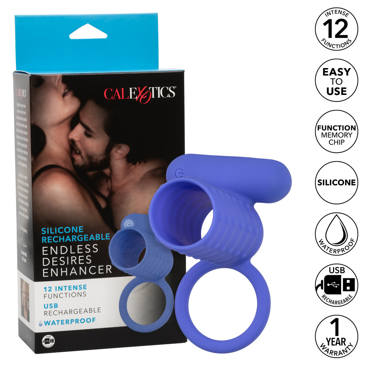 SILICONE RECHARGEABLE ENDLESS DESIRES ENHANCER