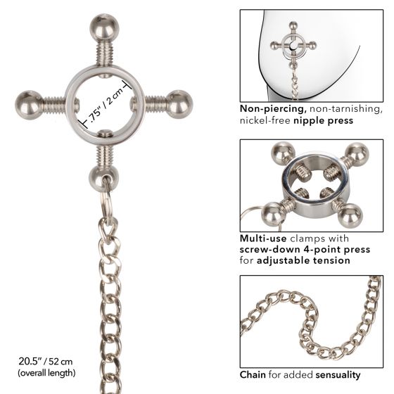 NIPPLE GRIPS 4-POINT NIPPLE PRESS W/ CHAIN