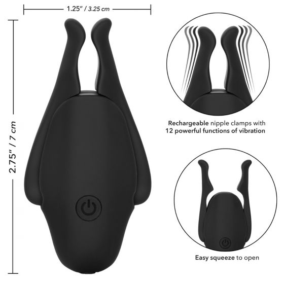 NIPPLE PLAY RECHARGEABLE NIPPLETTES BLACK