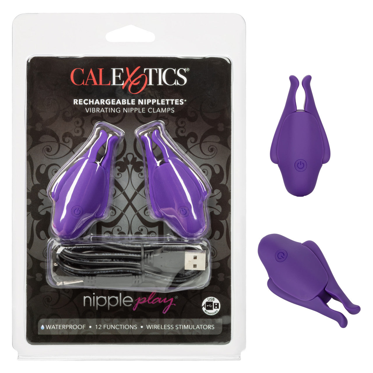 NIPPLE PLAY RECHARGEABLE NIPPLETTES PURPLE