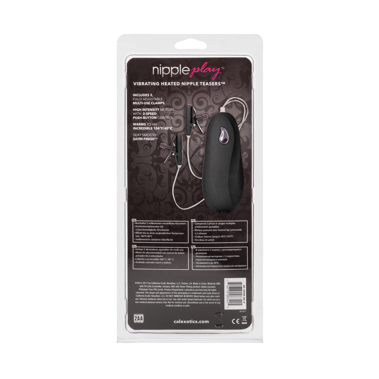 Nipple Play Nipple Teasers Vibrating & Heated – Black