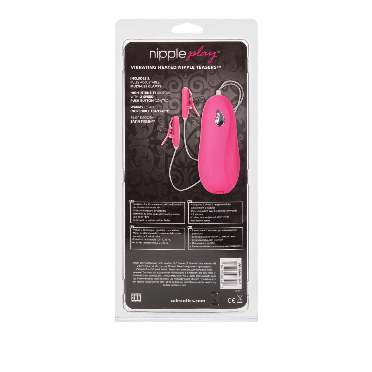 Nipple Play Nipple Teasers Vibrating & Heated – Pink
