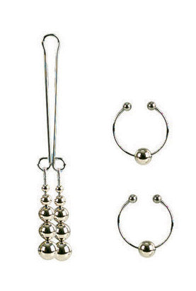 INTIMATE PLAY NIPPLE/CLIT NON- PIERCING SILVER
