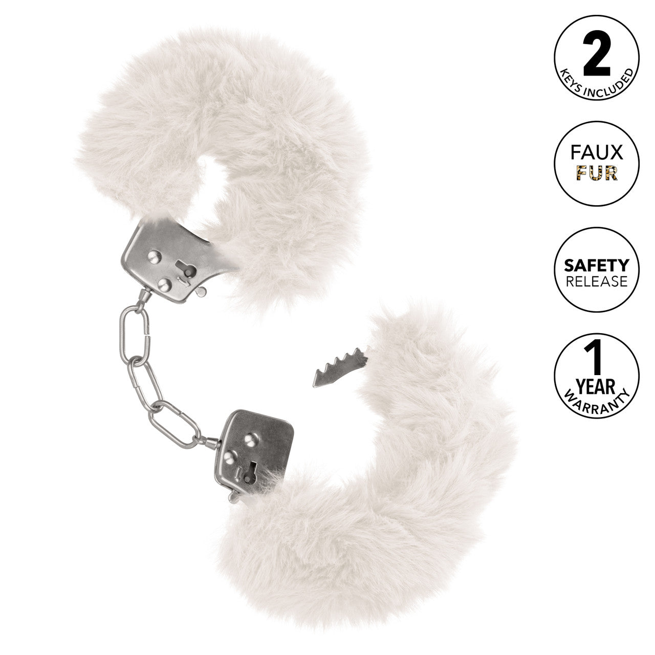 ULTRA FLUFFY FURRY CUFFS WHITE