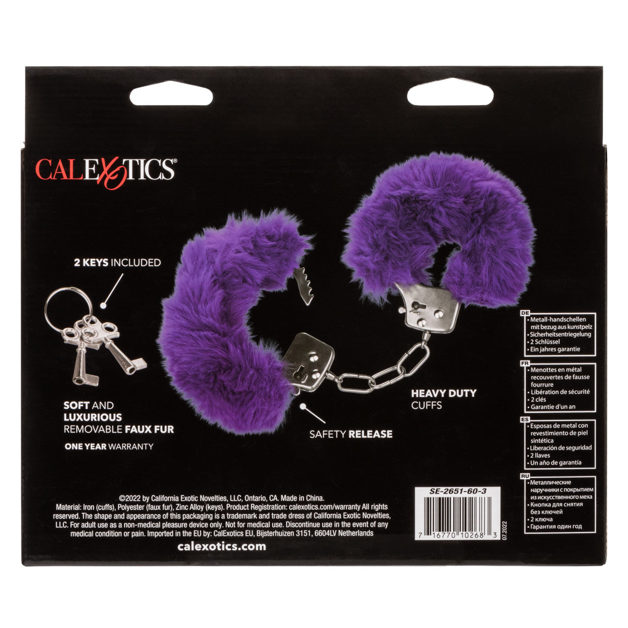 ULTRA FLUFFY FURRY CUFFS PURPLE