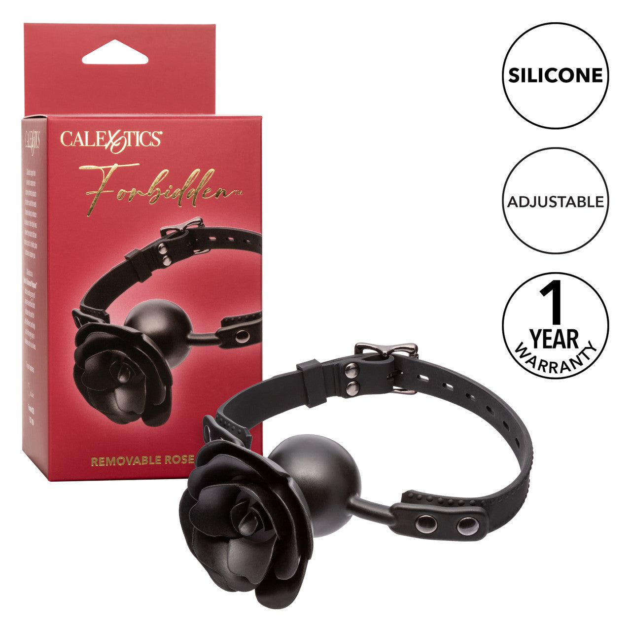 FORBIDDEN REMOVABLE ROSE GAG