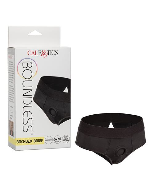 BOUNDLESS BACKLESS BRIEF S/M HARNESS BLACK