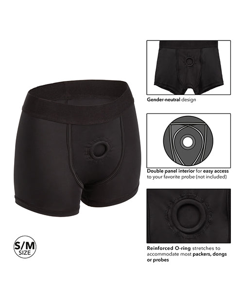 BOUNDLESS BOXER BRIEF S/M HARNESS BLACK