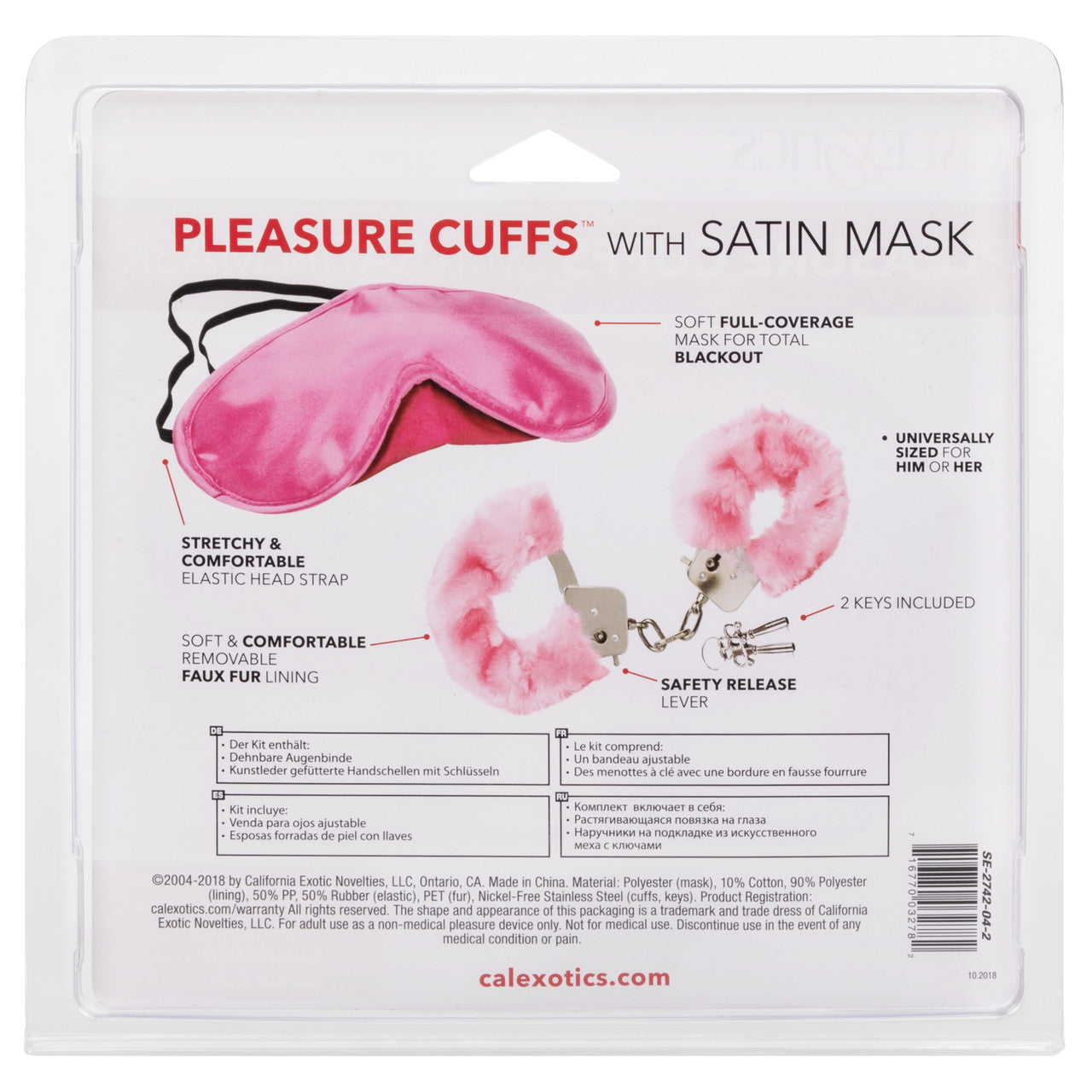 Pleasure Cuffs with Satin Mask