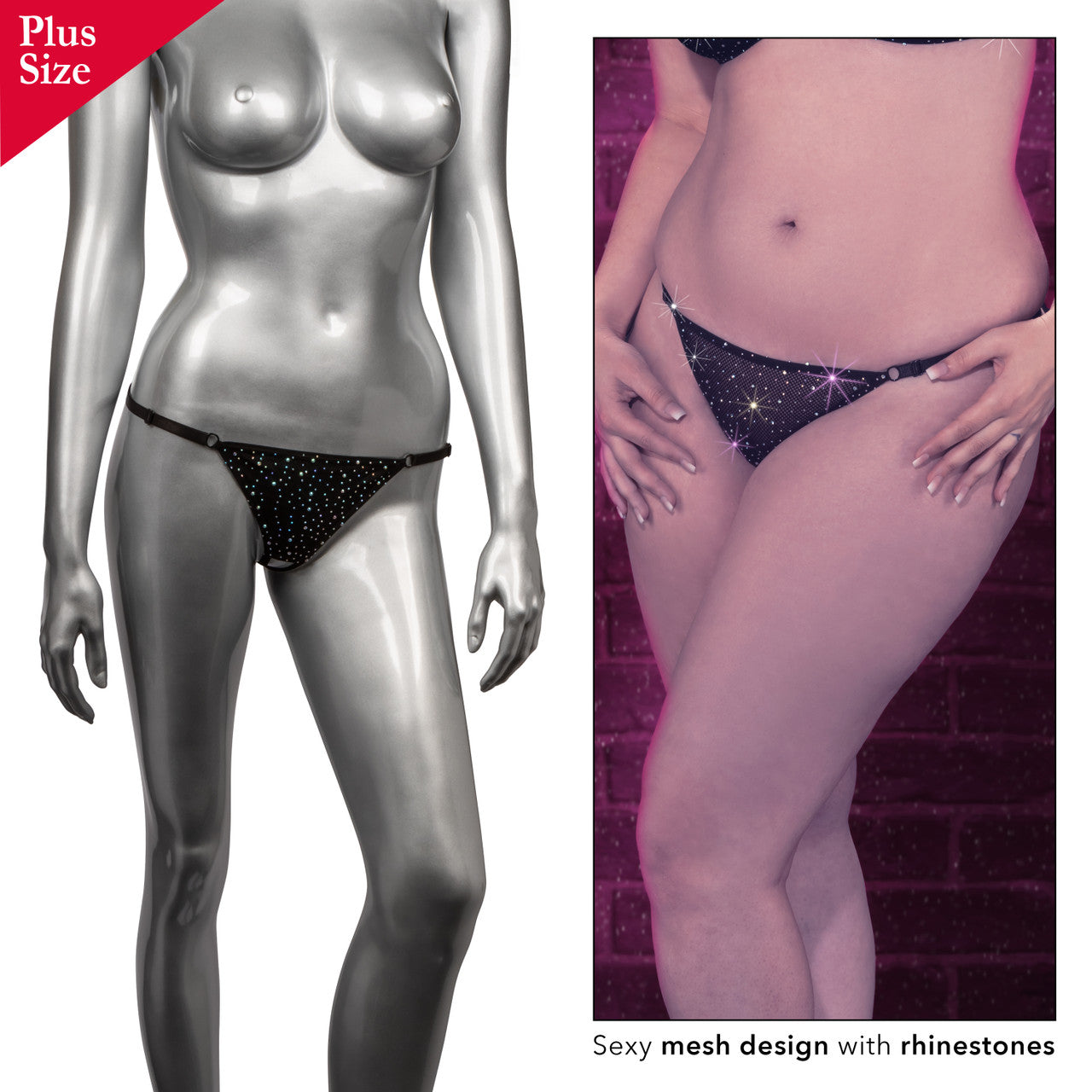 RADIANCE PLUS SIZE CROTCHLESS THONG