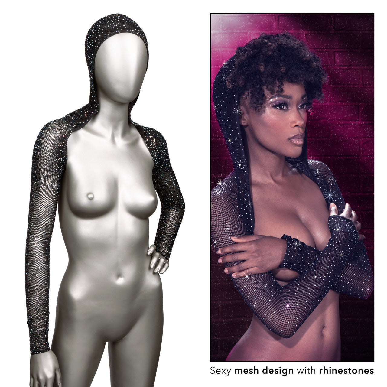 RADIANCE HOODED SHOULDER SHRUG