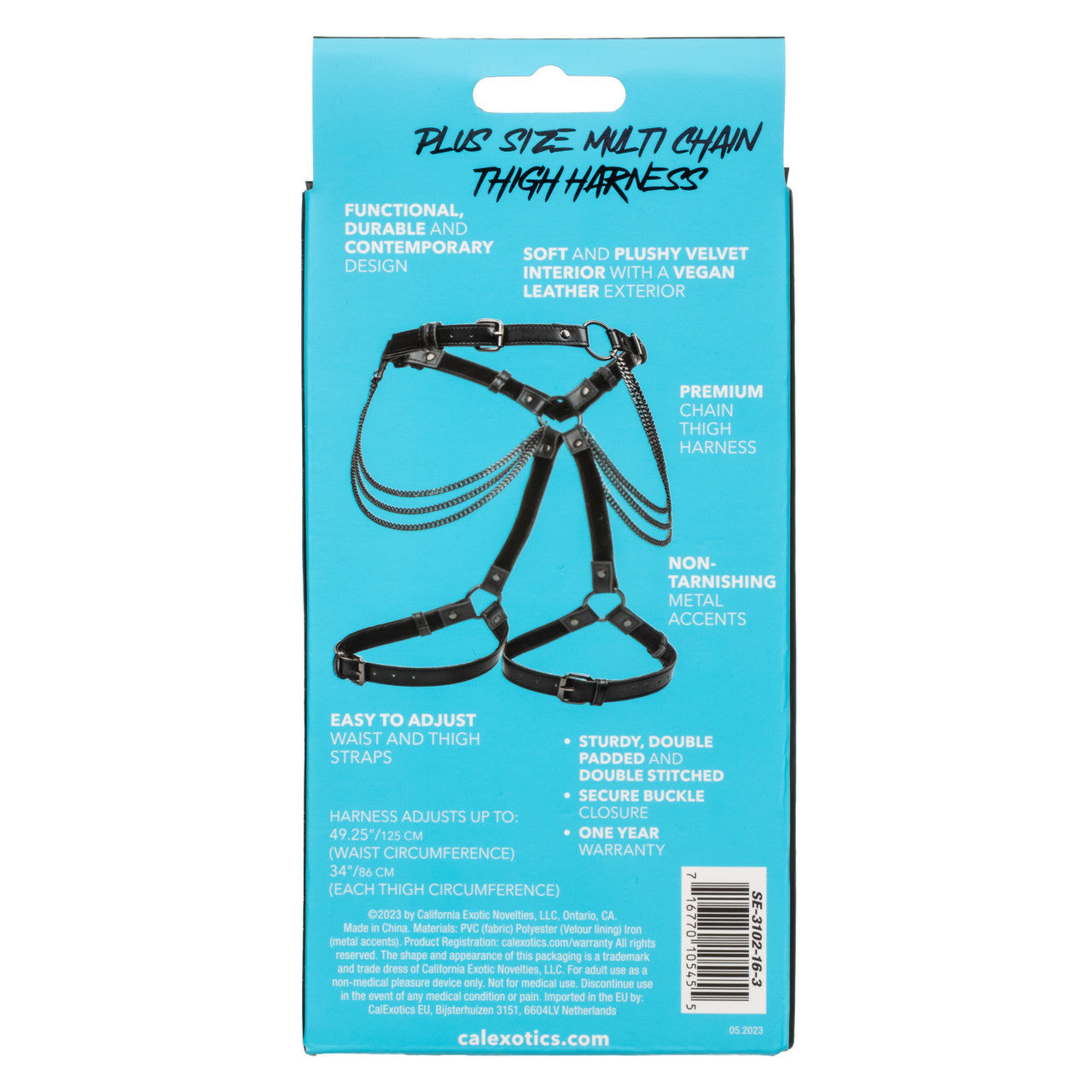EUPHORIA PLUS SIZE MULTI CHAIN THIGH HARNESS