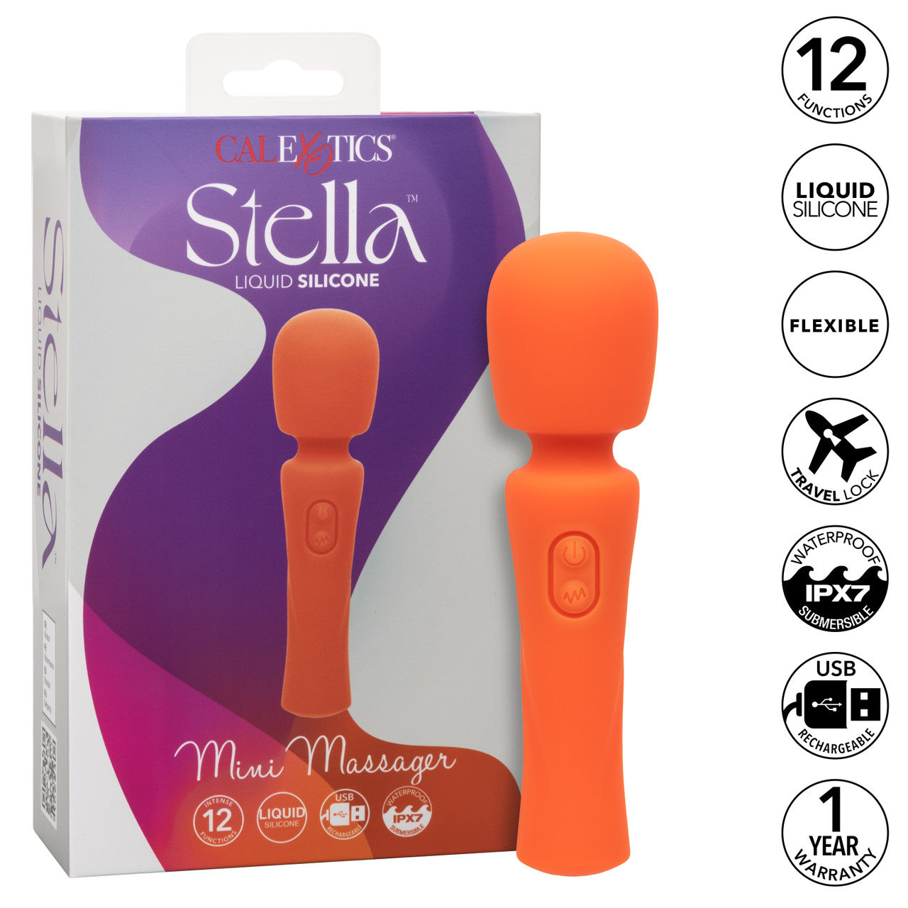 STELLA LIQUID SILICONE MINI MASSAGER