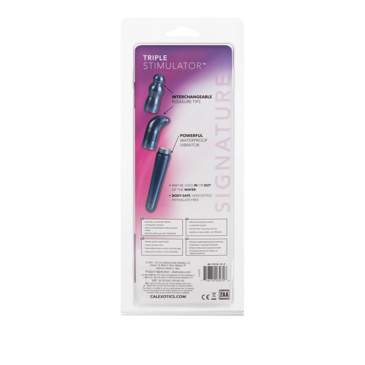 Triple Stimulator with Waterproof Feature
