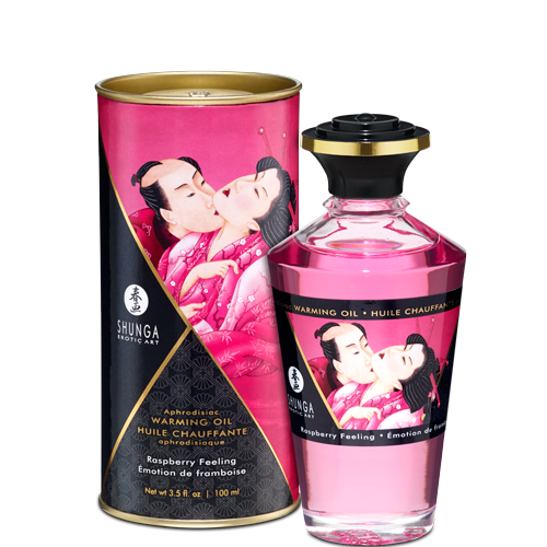 WARMING MASSAGE OIL RASPBERRY FEELING 3.5 OZ