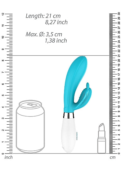 (D)ALEXIOS BUTTERFLY & G-SPOT VIBRATOR TURQUOISE