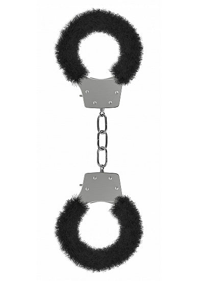 PLEASURE HANDCUFFS FURRY BLACK