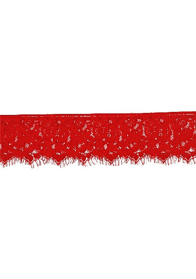 MYSTERE LACE MASK RED