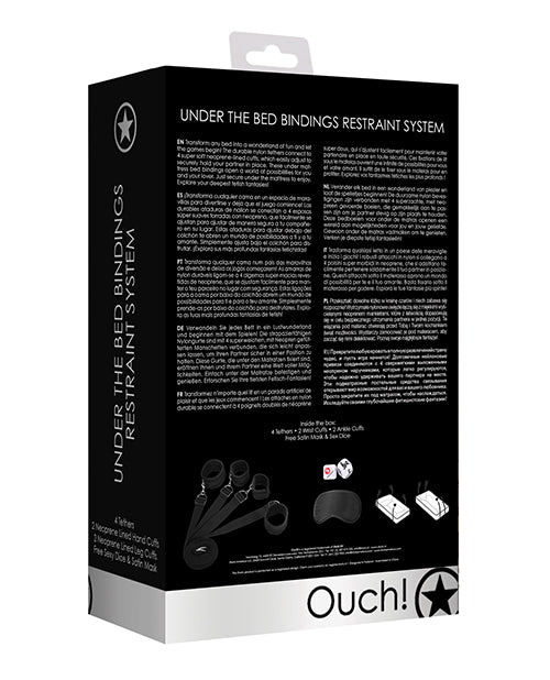 UNDER BED BINDINGS RESTRAINT KIT BLACK
