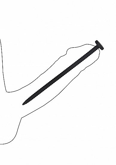 SILICONE SCREW PLUG SET URETHRAL SOUNDING BLACK