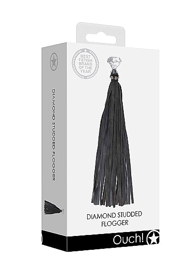 DIAMOND STUDDED WHIP BLACK