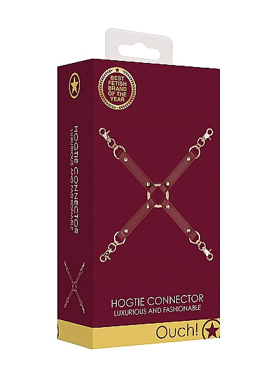 (WD) OUCH HALO HOGTIE CONNECTO BURGUNDY