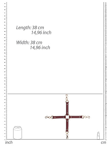 (WD) OUCH HALO HOGTIE CONNECTO BURGUNDY