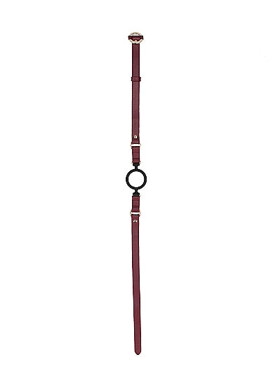 OUCH HALO SILICONE RING GAG BURGUNDY