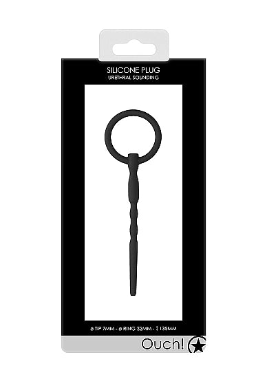 (D) OUCH! SILICONE PENIS PLUG IN/ 7MM
