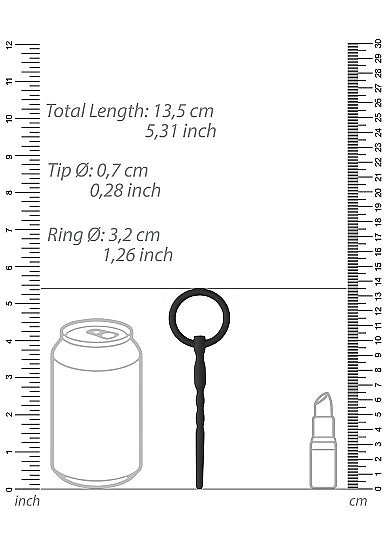 (D) OUCH! SILICONE PENIS PLUG IN/ 7MM