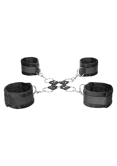 B&W VELCRO HOGTIE WITH HAND & ANKLE CUFFS