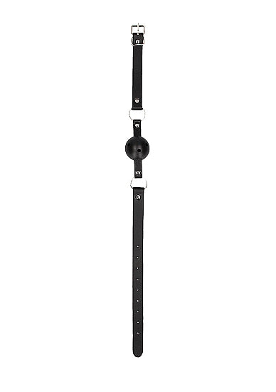 B&W BREATHABLE BALL GAG BLACK