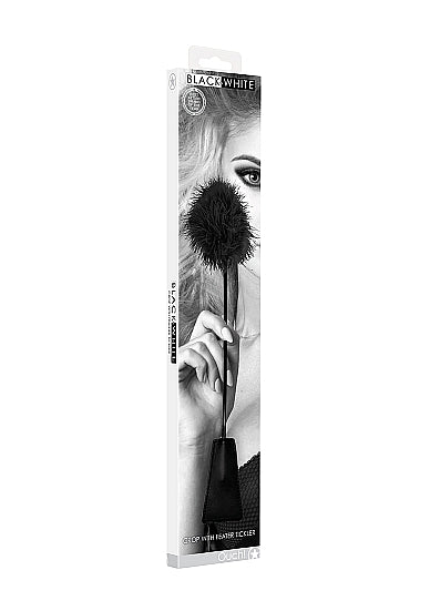 B&W CROP WITH FEATHER TICKLER