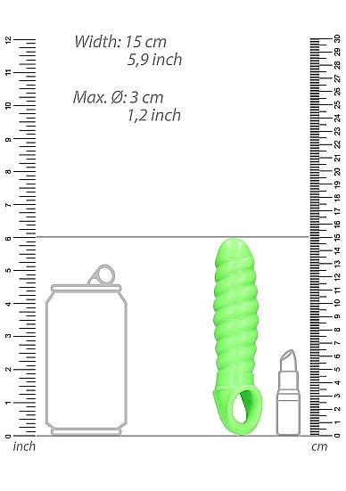 GLOW SWIRL STRETCHABLE PENIS SHEATH