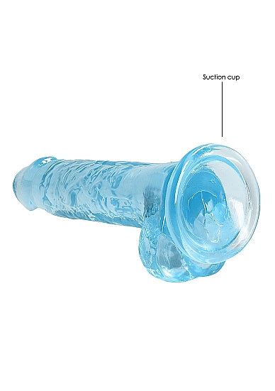 REALROCK 7IN REALISTIC DILDO W/ BALLS BLUE