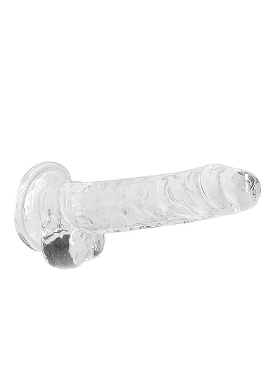 REALROCK 7IN REALISTIC DILDO W/ BALLS CRYSTAL CLEAR
