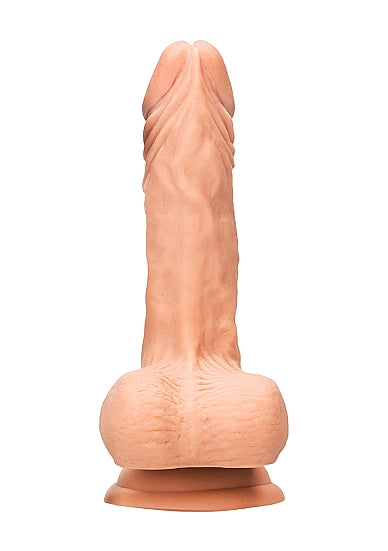 REALROCK 8IN DONG FLESH W/ TESTICLES
