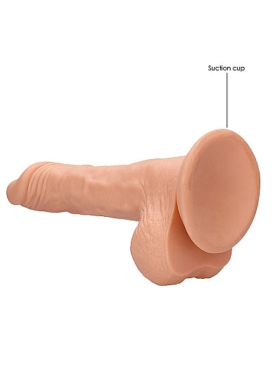 REALROCK 8IN DONG FLESH W/ TESTICLES