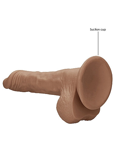REALROCK 8IN DONG TAN W/ TESTICLES
